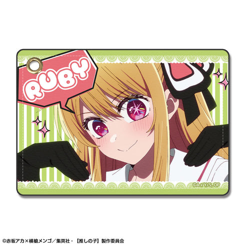 『【推しの子】』レザーパスケース Ver.3 デザイン01(ルビー/A)【202509再販】